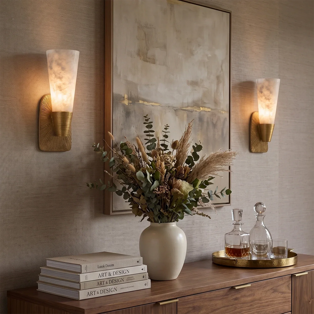 Elysian Alabaster Wall Sconce | wildoxy