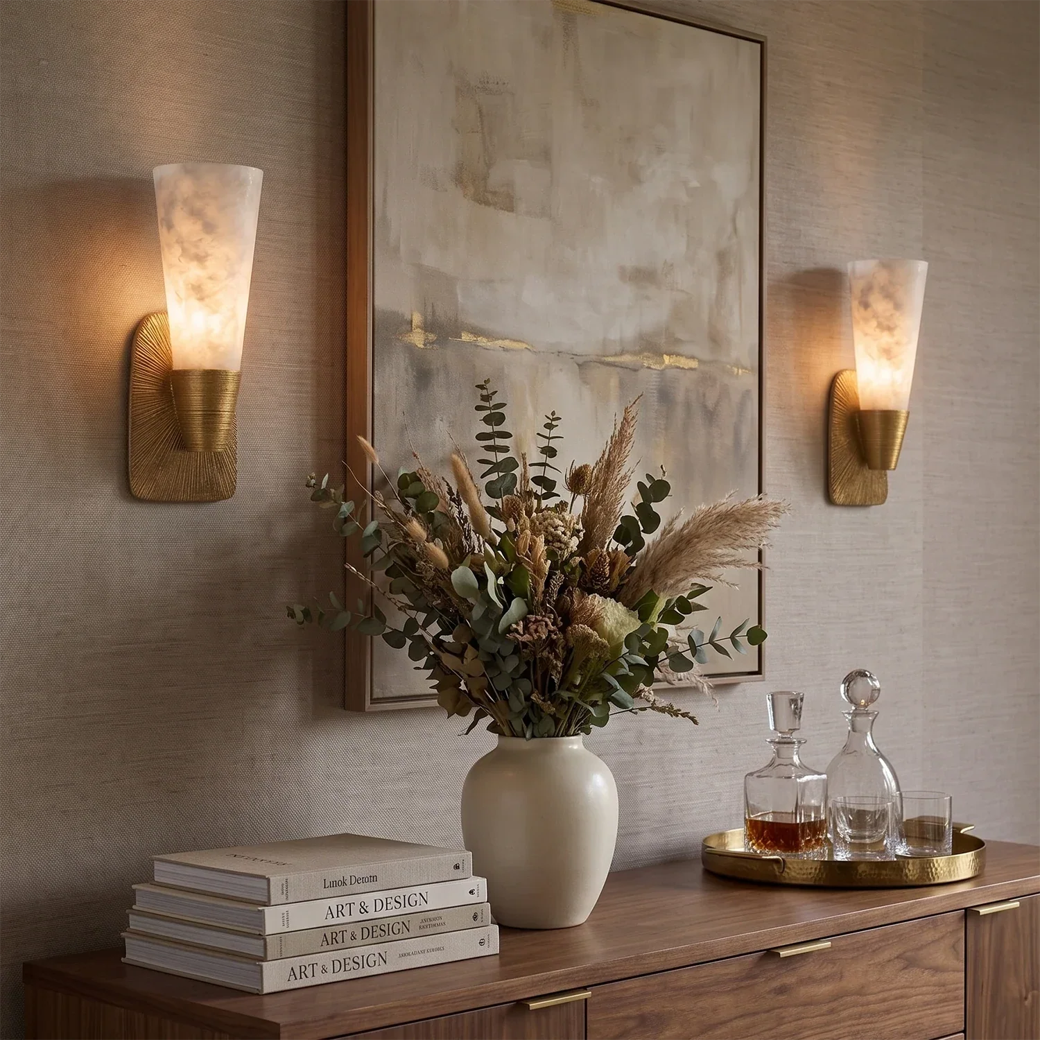 Elysian Alabaster Wall Sconce | wildoxy