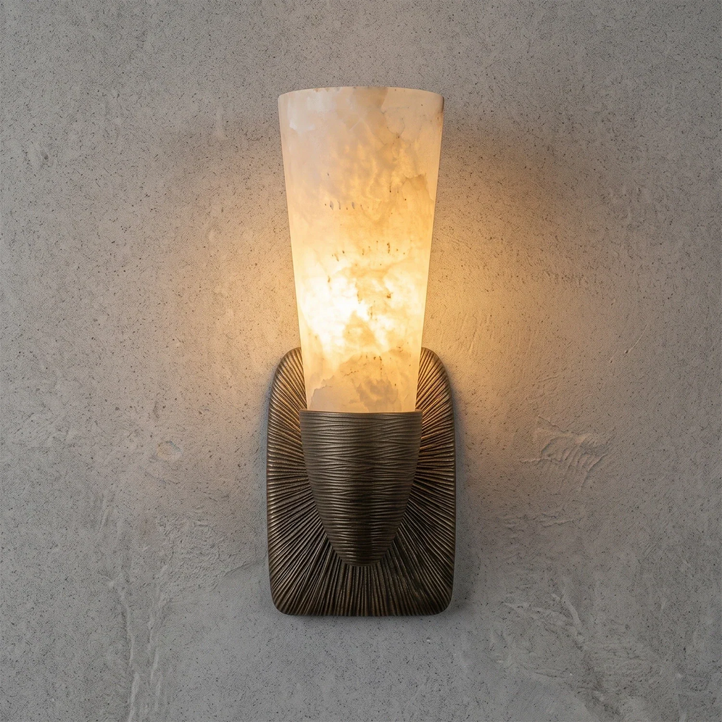 Elysian Alabaster Wall Sconce | wildoxy