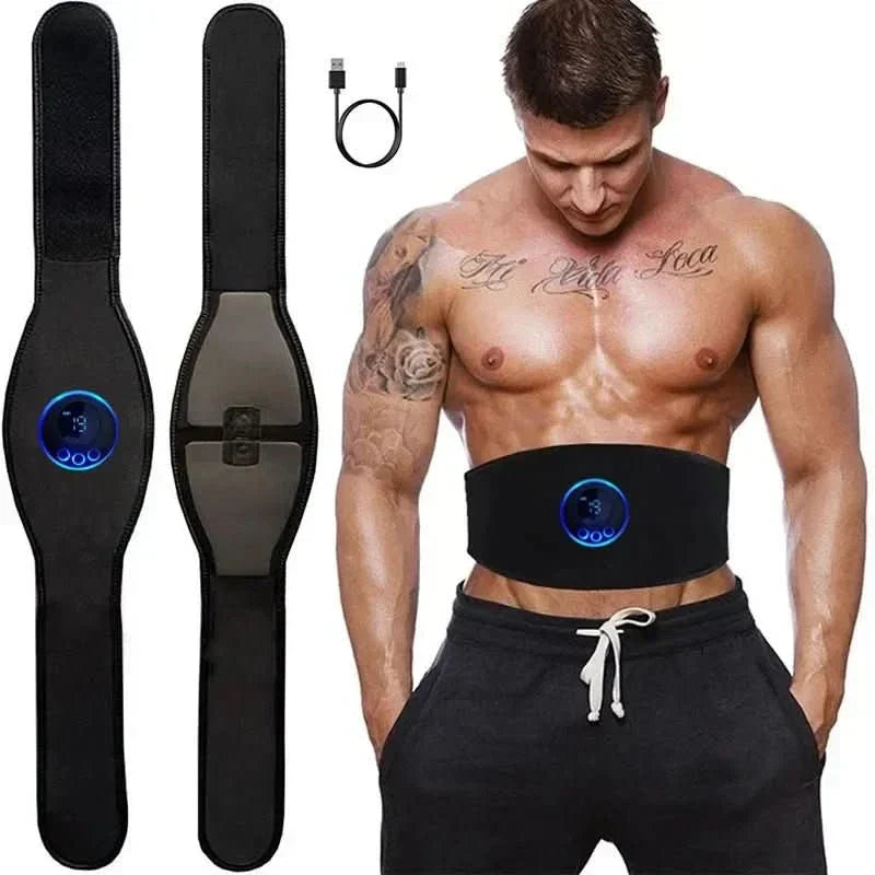 EMS-Bauchmuskeltrainer — 19-stufig einstellbare Stimulation, elektrischer Muskelaktivator