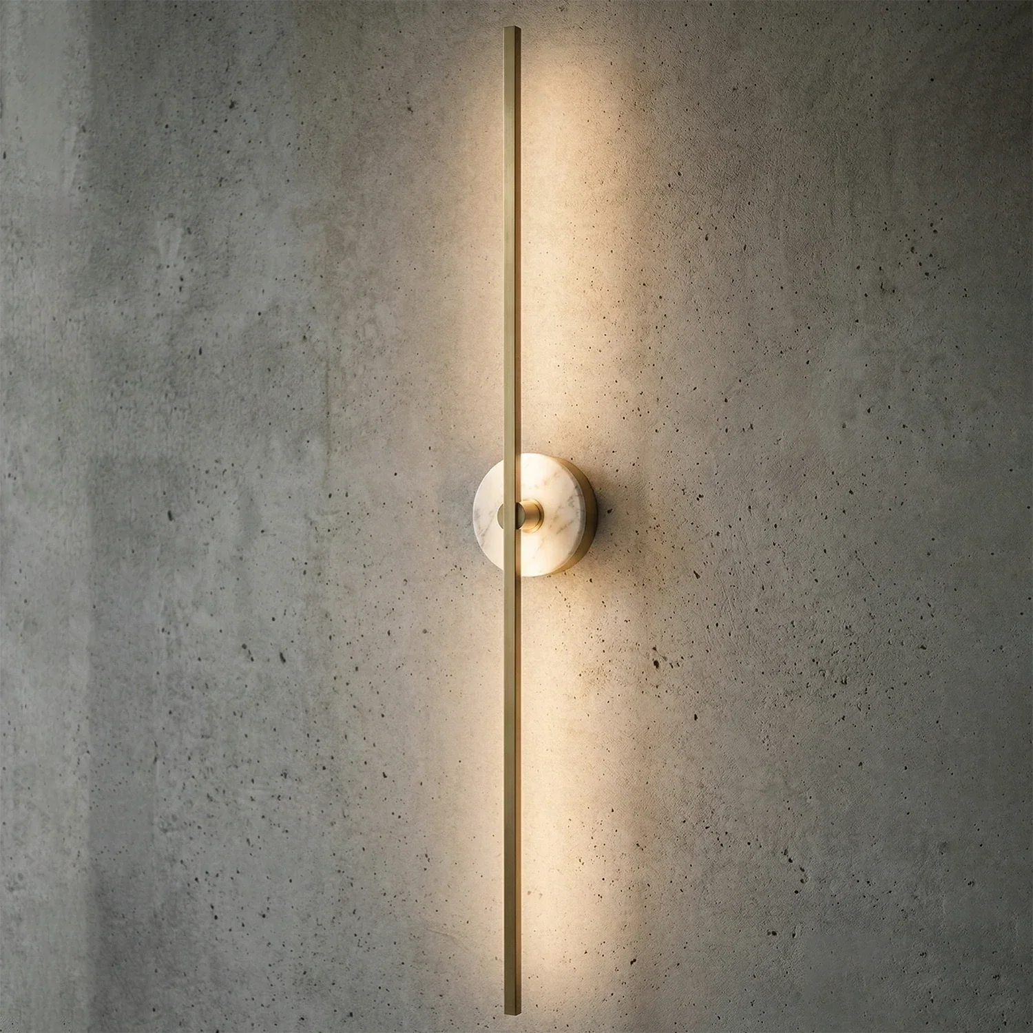 Essential Alabaster Brass Wall Sconce | wildoxy