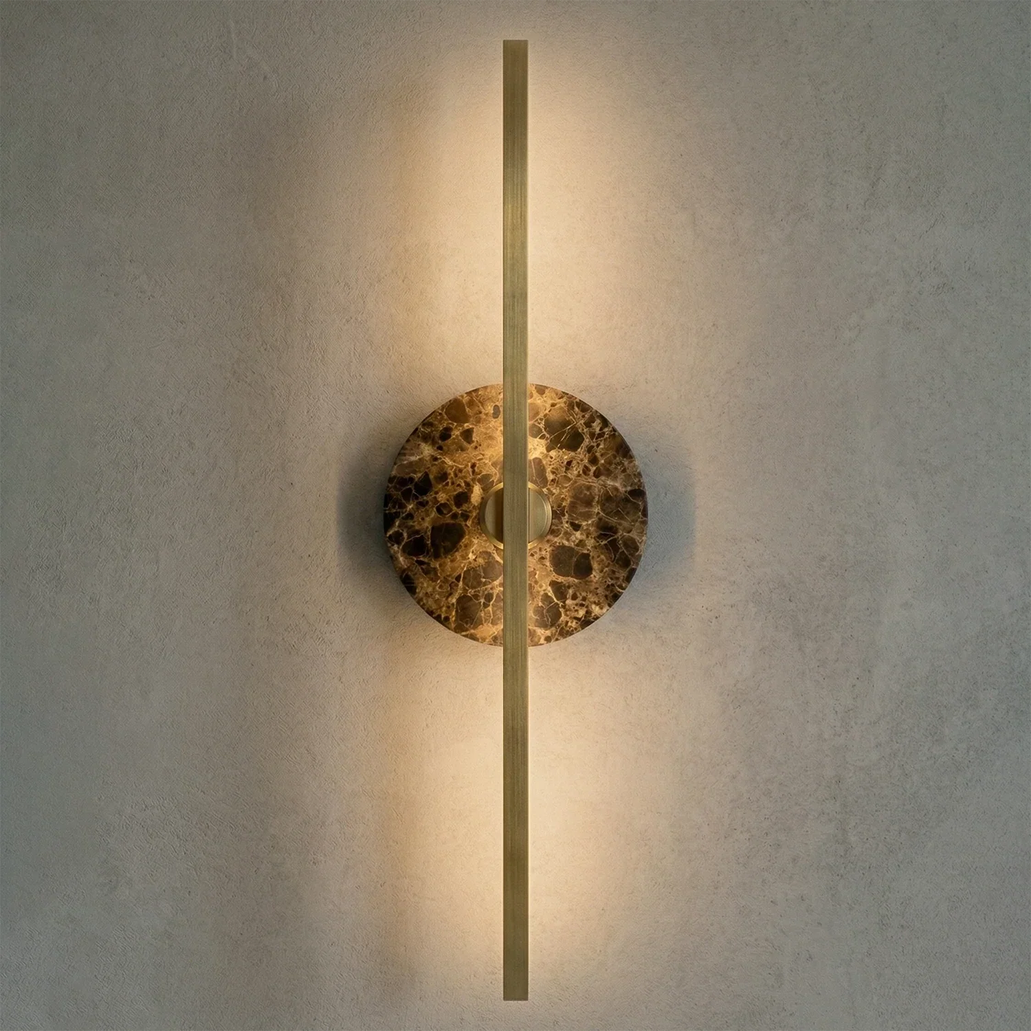 Essential Alabaster Brass Wall Sconce | wildoxy