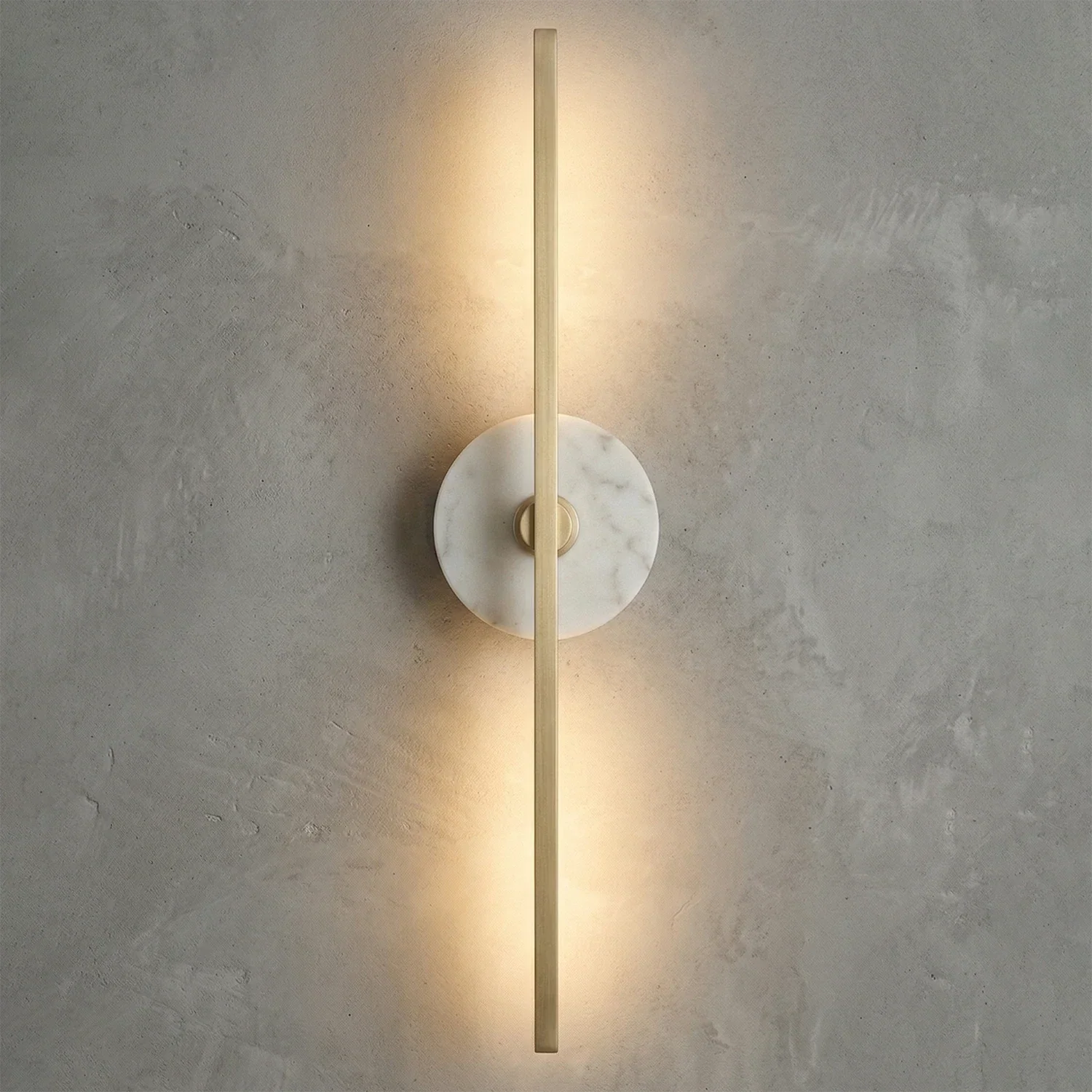Essential Alabaster Brass Wall Sconce | wildoxy