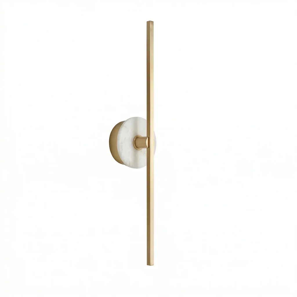 Essential Alabaster Brass Wall Sconce | wildoxy