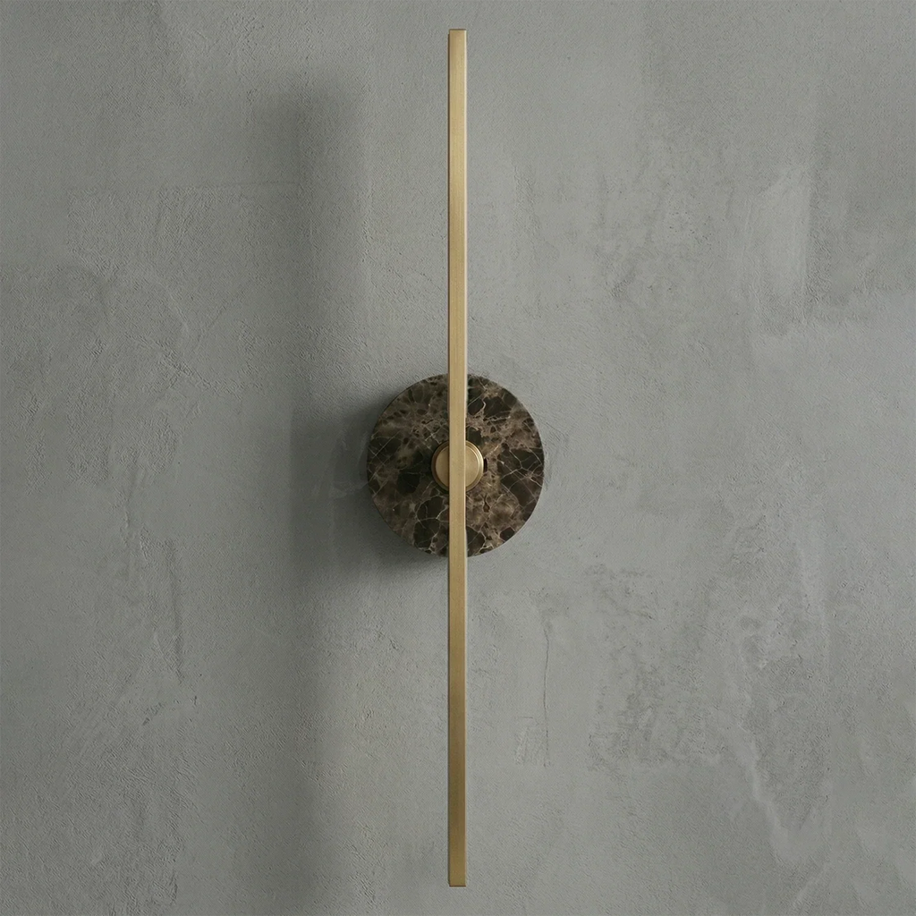 Essential Alabaster Brass Wall Sconce | wildoxy