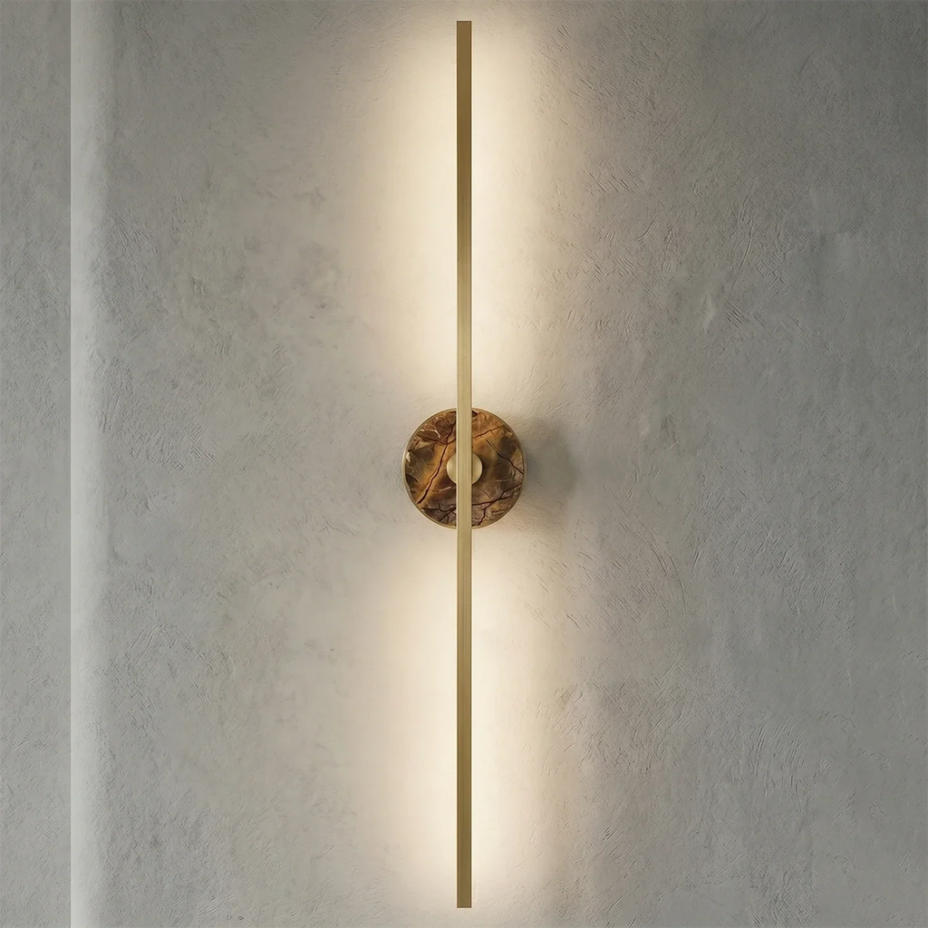 Essential Alabaster Brass Wall Sconce | wildoxy