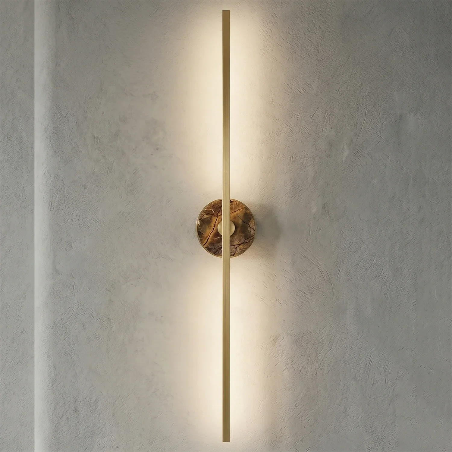 Essential Alabaster Brass Wall Sconce | wildoxy