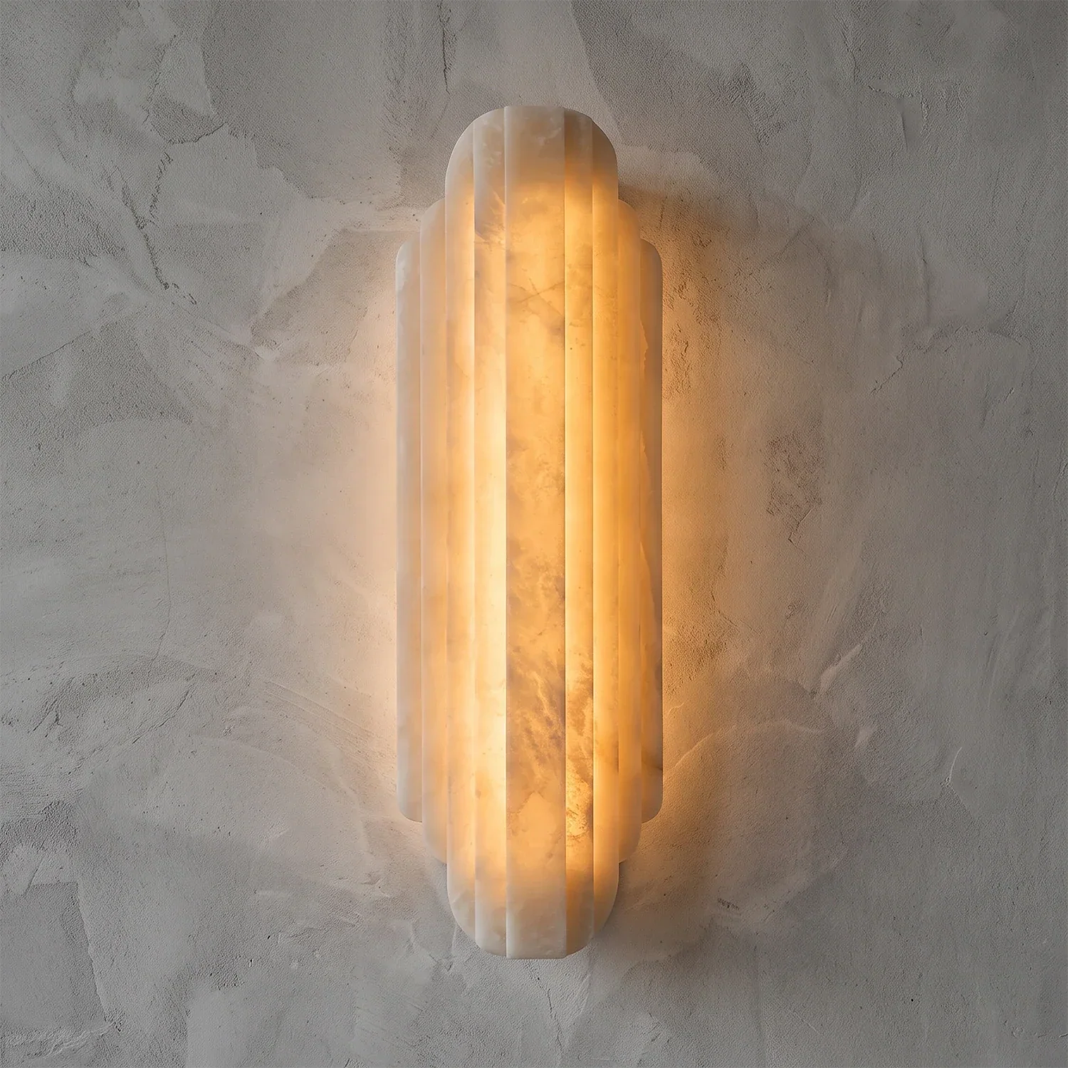 Estella Art Deco Alabaster Wall Sconce | wildoxy