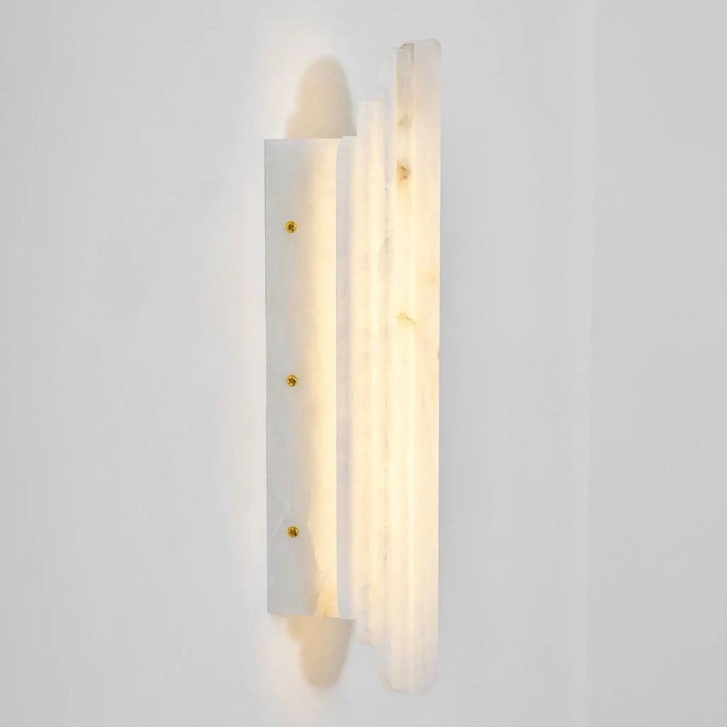 Estella Art Deco Alabaster Wall Sconce | wildoxy