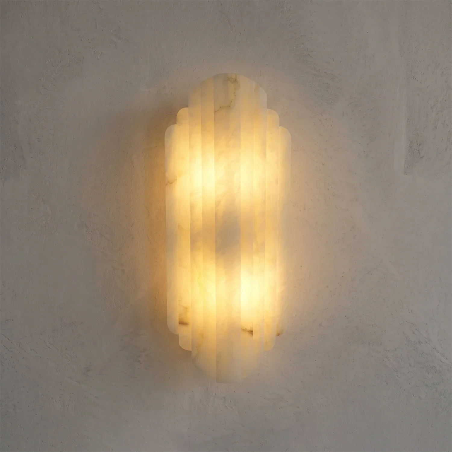 Estella Art Deco Alabaster Wall Sconce | wildoxy