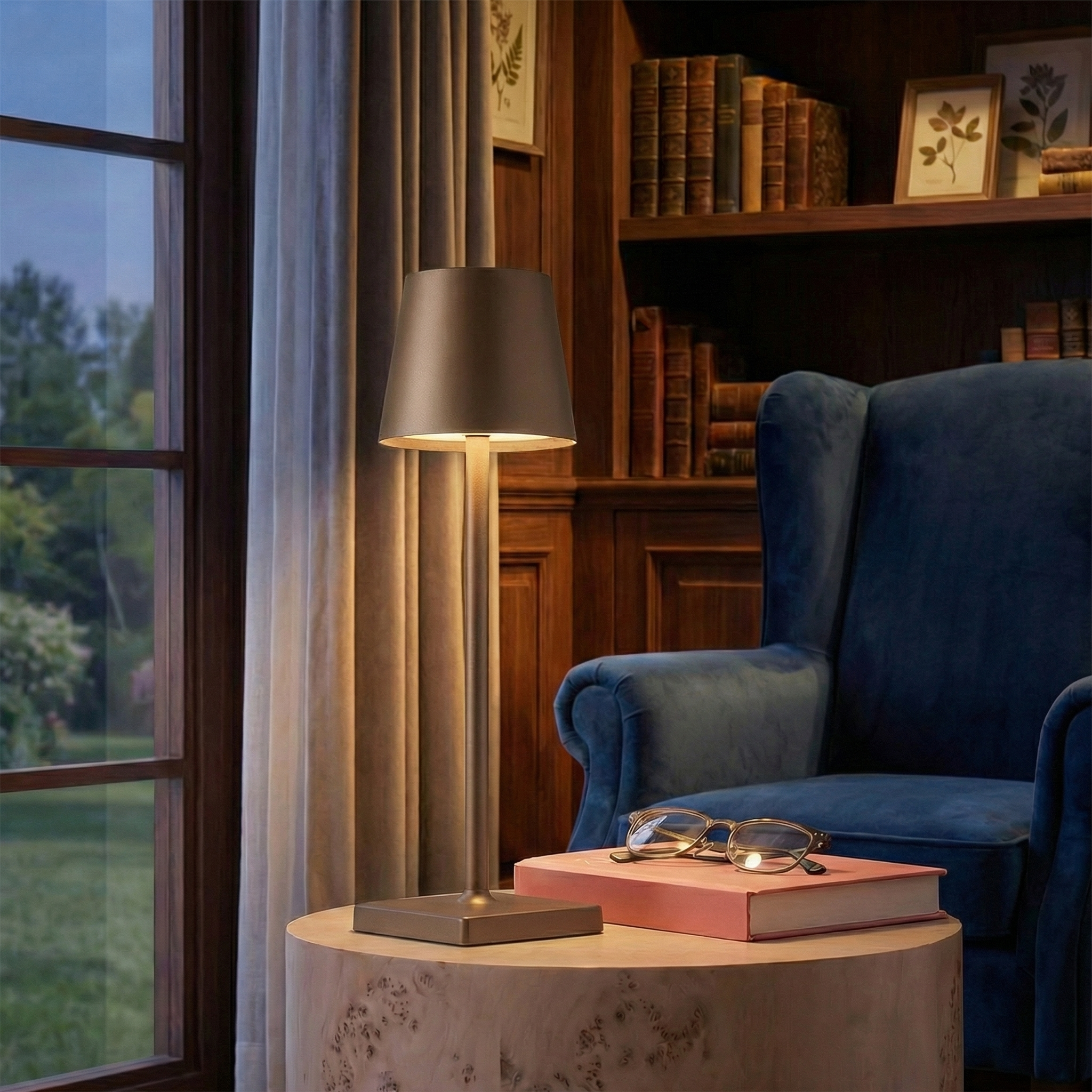 Control Dimmable Rechargeable LED Table Lamp - Wildoxy