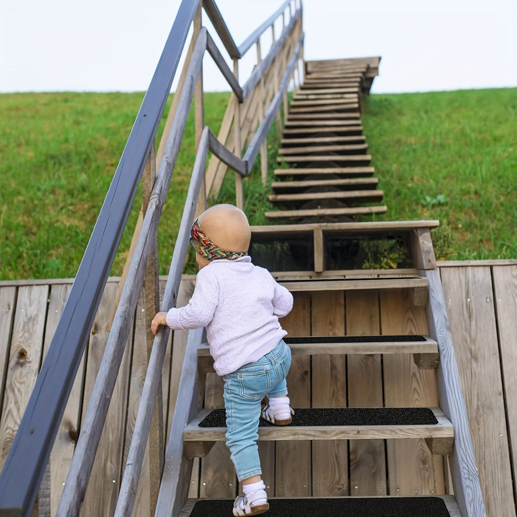 10-Pack Non-Slip Stair Strips — Safety Grip