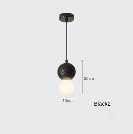 AuroraTerra Terrazzo-pendellampe — 4 in x 7.8 in / 10 x 20 cm, håndværksmæssig europæisk finish