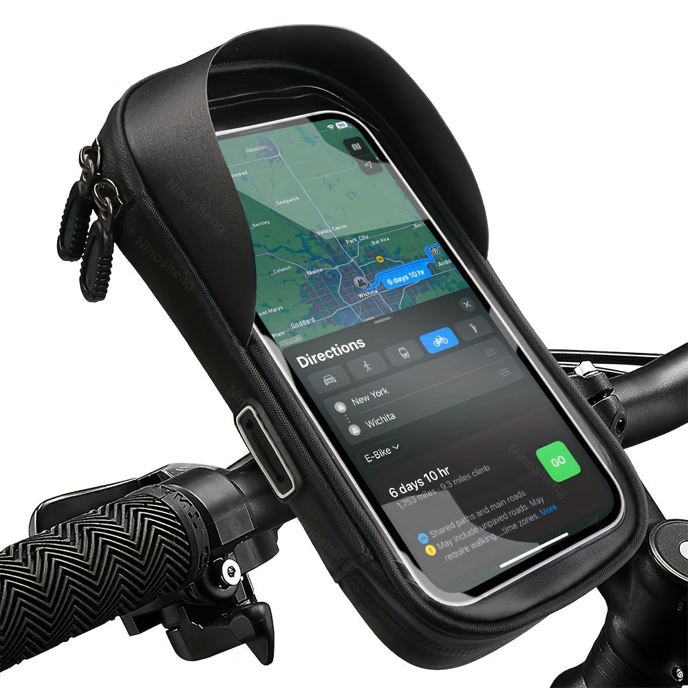 Waterdichte telefoonhouder voor fiets en motor — 360° draaibaar