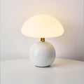 Lumiere Ceramic Table Lamp — Cream, Mushroom Shape, Bauhaus Style