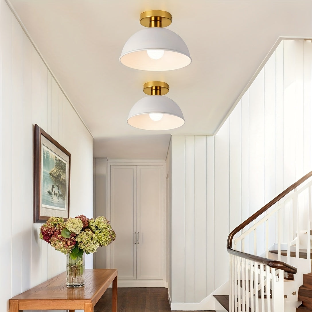 Modern Semi-Flush Ceiling Lamp | Matte Metal Finish | Wildoxy