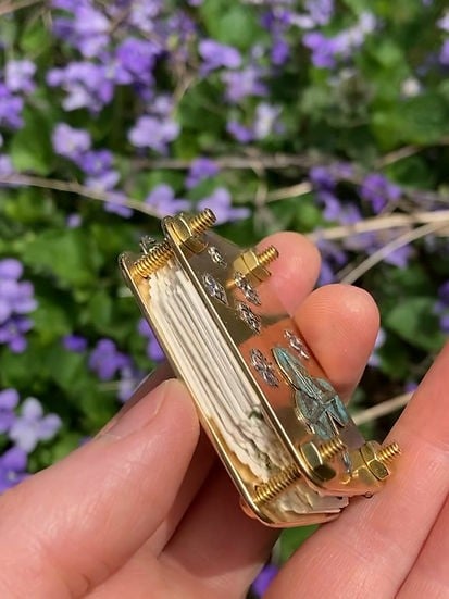 Miniatyrblompress - kompakt press för botaniska blad och kronblad