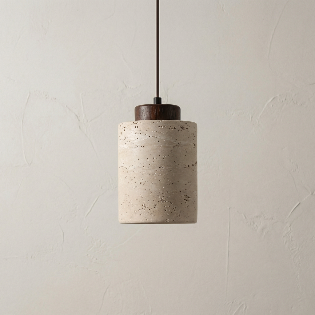 Vidar hanglamp van natuursteen – modern ontwerp met textuur
