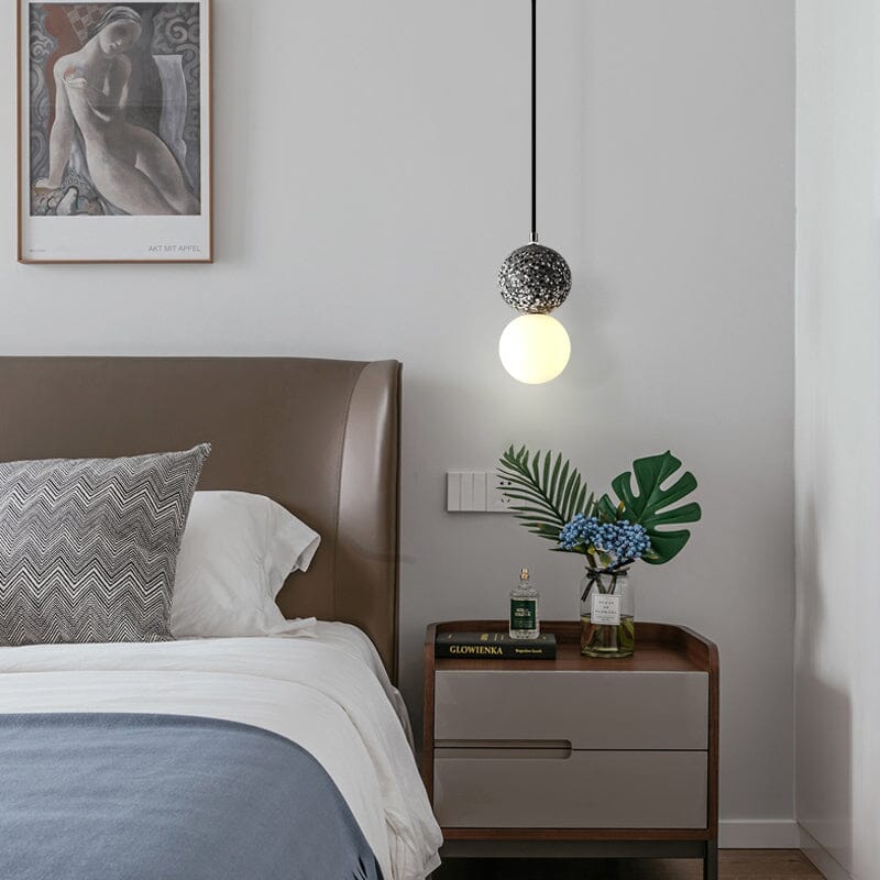 AuroraTerra Terrazzo-pendellampe — 4 in x 7.8 in / 10 x 20 cm, håndværksmæssig europæisk finish