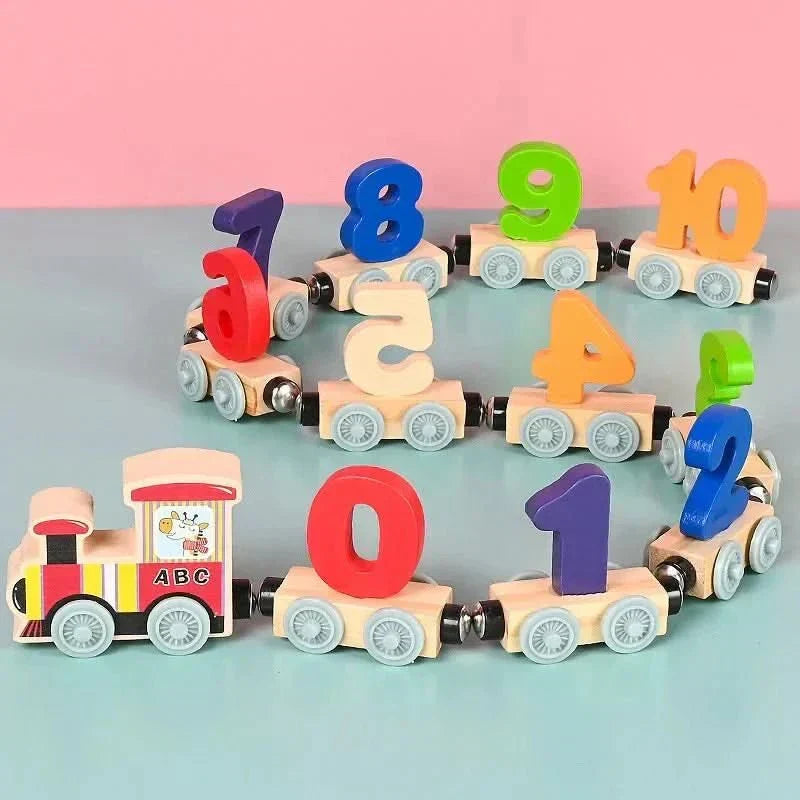 BrightTrack Magnetic Number Train — Interlocking Carriage Learning Toy for Ages 2+