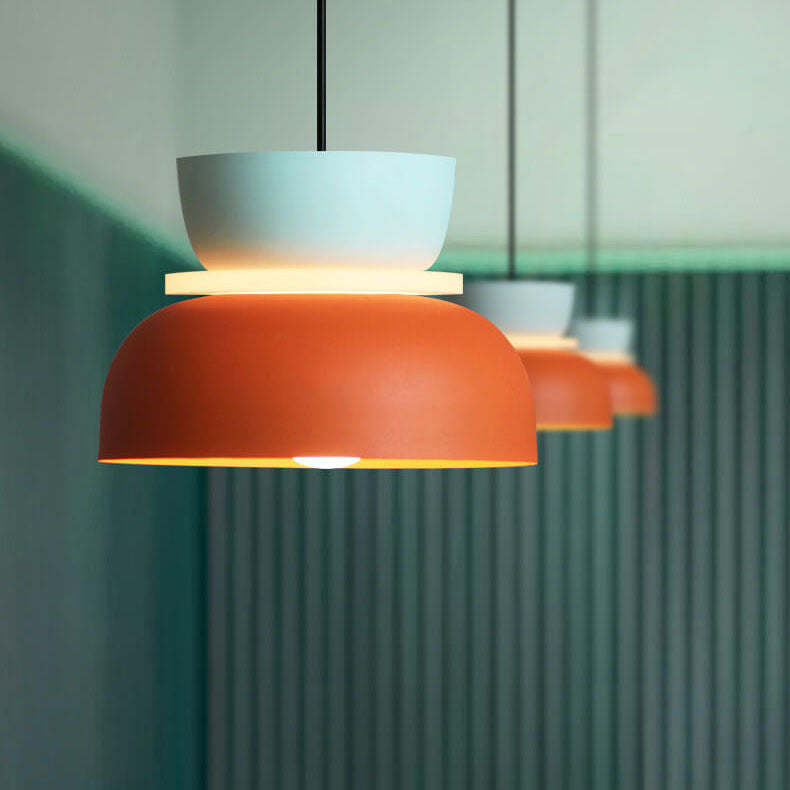 Macaron Acrylic Dome Pendant Light LED E27 12W - Wildoxy