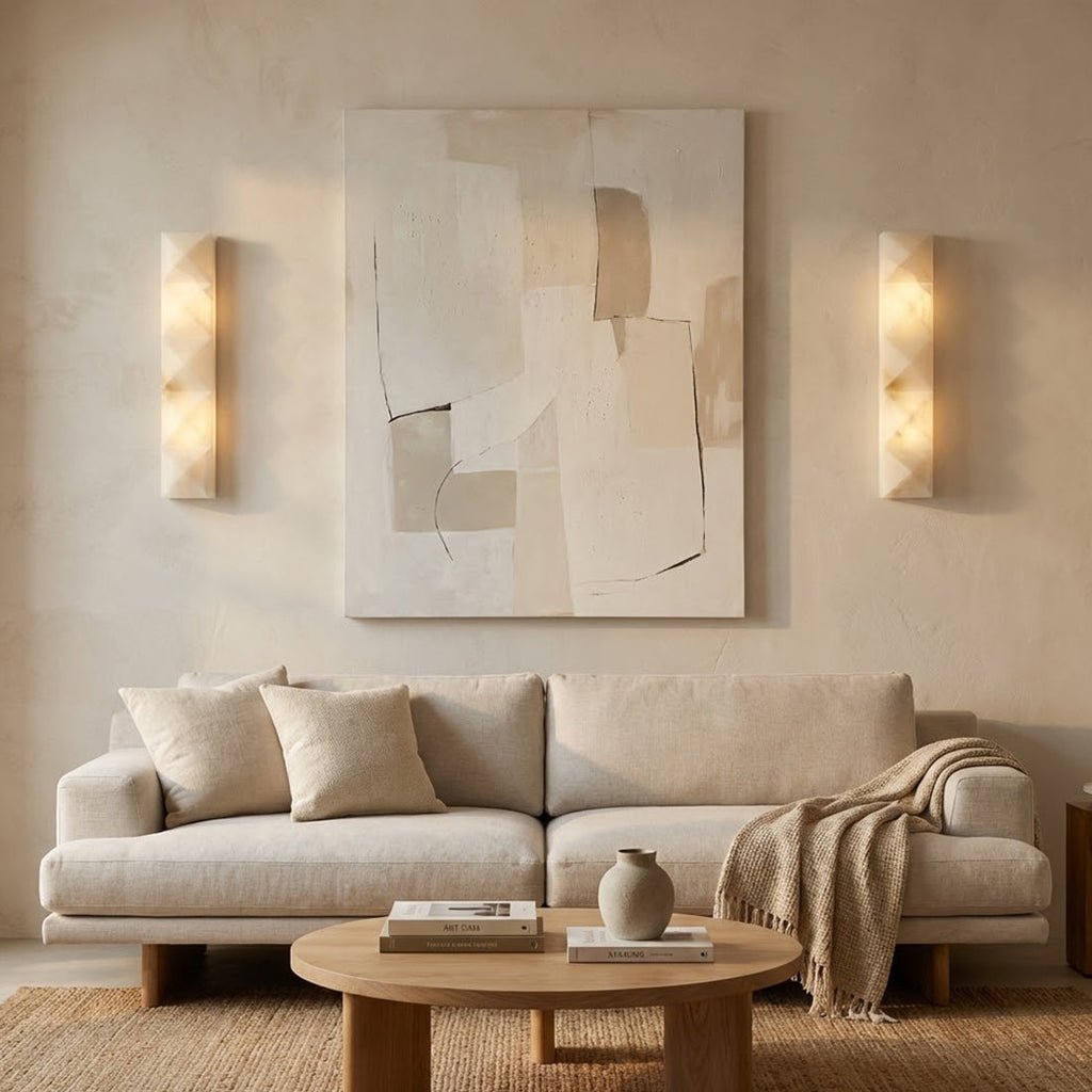 Faceted Alabaster Wall Sconce | wildoxy