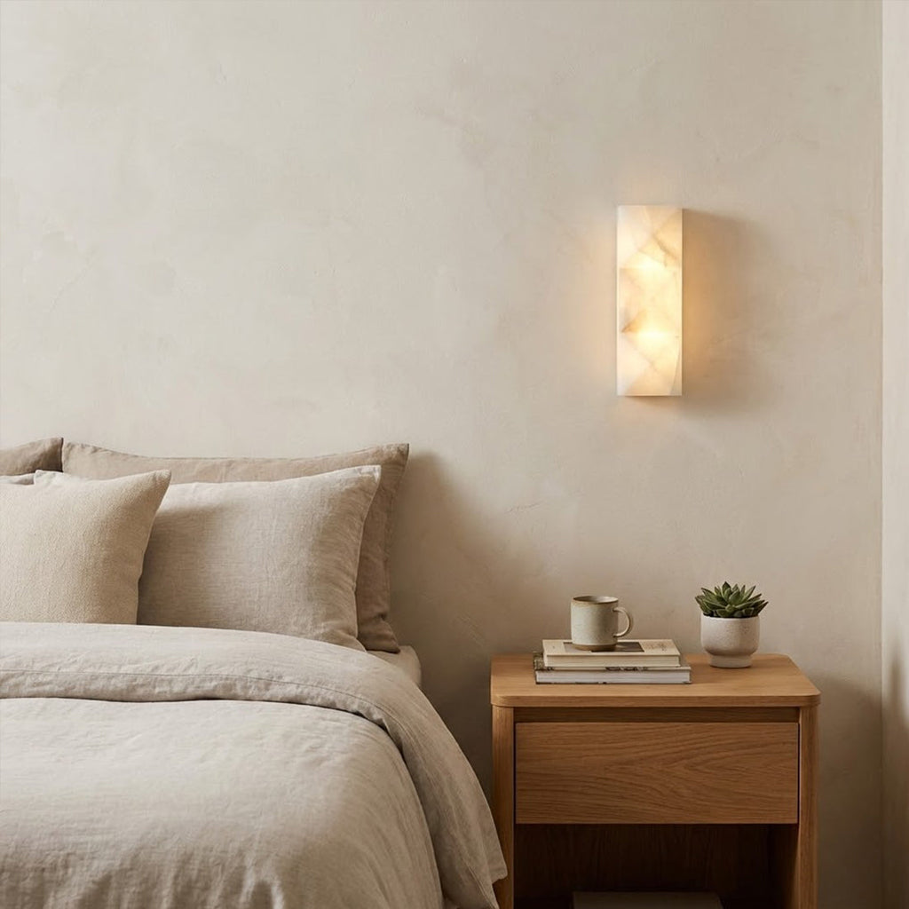 Faceted Alabaster Wall Sconce | wildoxy
