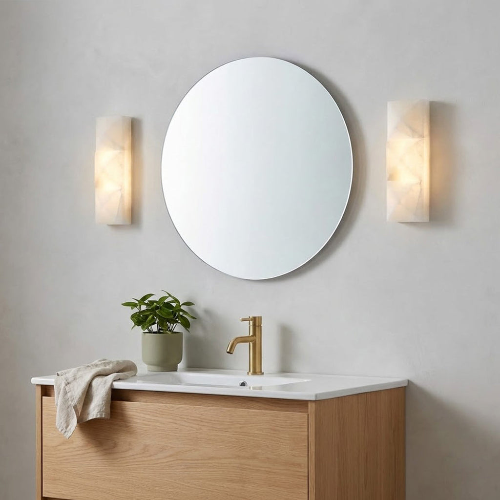 Faceted Alabaster Wall Sconce | wildoxy