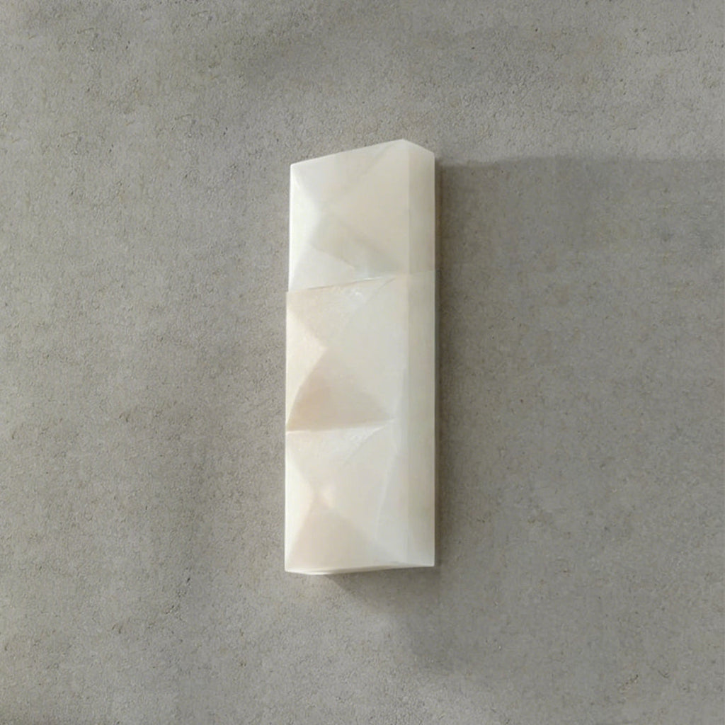 Faceted Alabaster Wall Sconce | wildoxy
