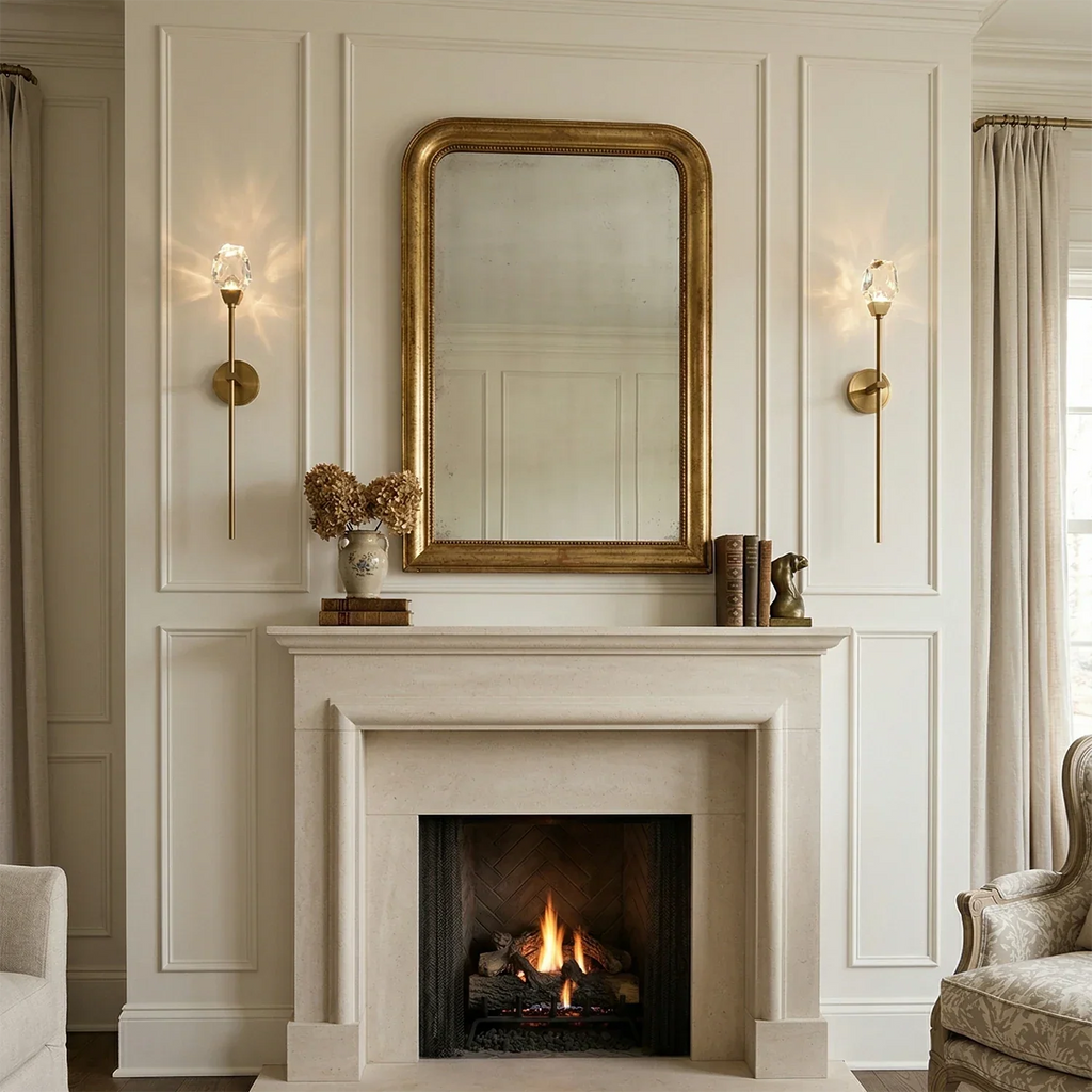 Faceted Crystal Masonry Wall Sconce | wildoxy