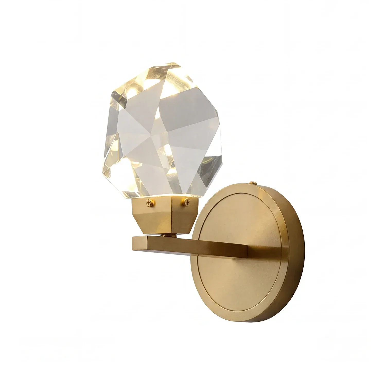 Faceted Crystal Masonry Wall Sconce | wildoxy