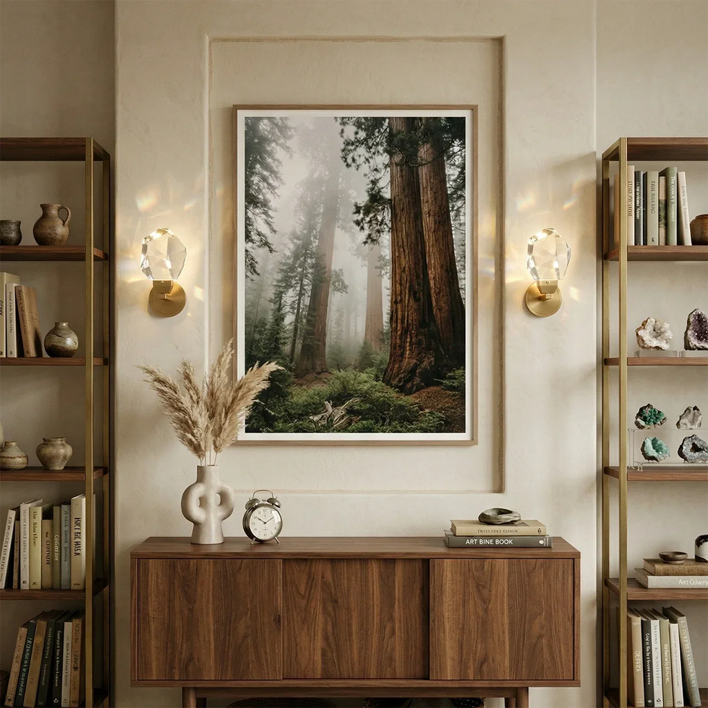 Faceted Crystal Masonry Wall Sconce | wildoxy