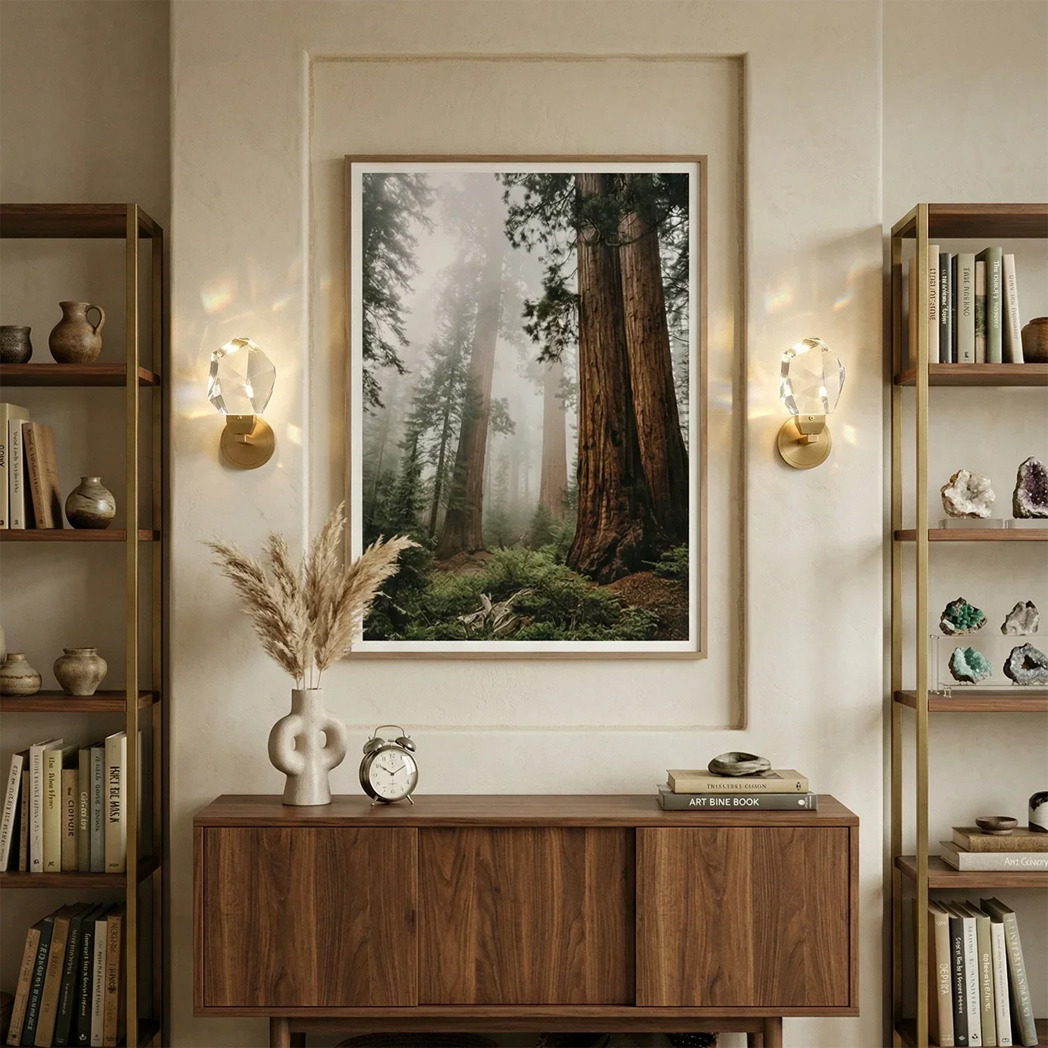 Faceted Crystal Masonry Wall Sconce | wildoxy