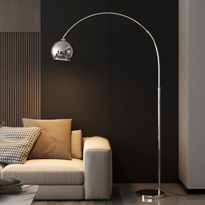 Gebogen LED-vloerlamp, dimbaar — 6 macaronkleuren