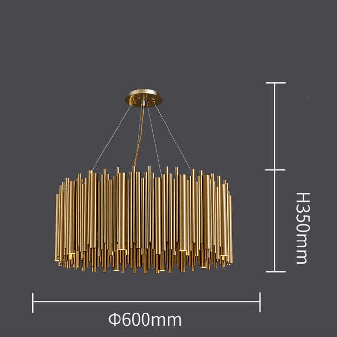 Gilded Nest Chandelier — Elaborate Design and Rich Gold Finish