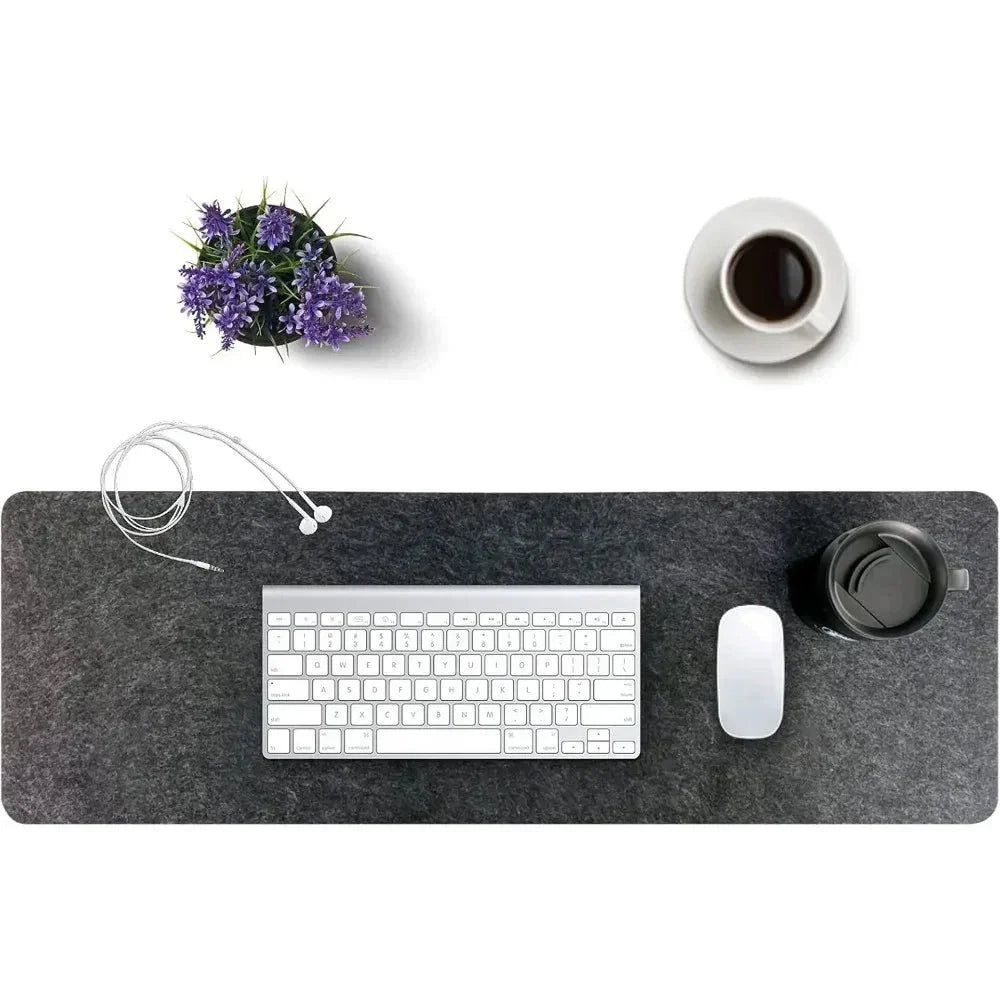 Deskform filtunderlägg för skrivbord, 80x40 cm — ljuddämpande underlägg för arbetsplatsen