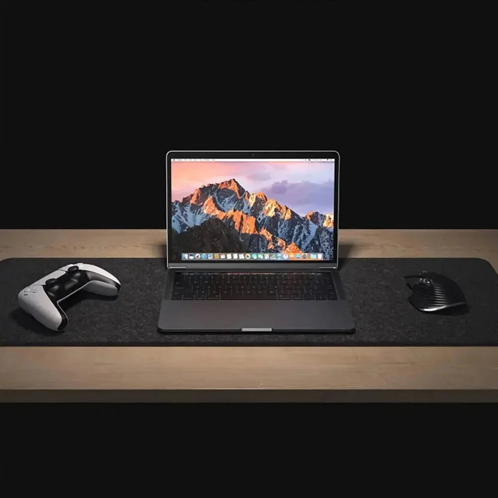 Deskform filtunderlägg för skrivbord, 80x40 cm — ljuddämpande underlägg för arbetsplatsen