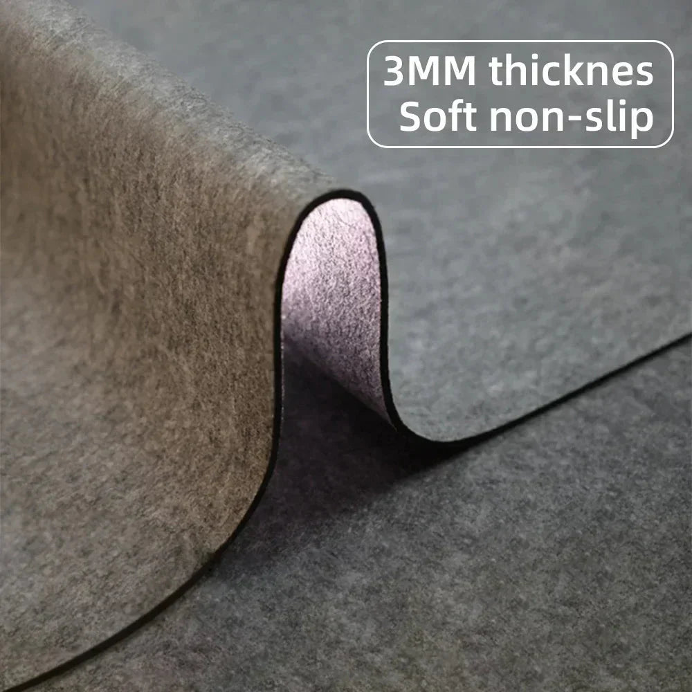 Grand sous-main de bureau en feutre de laine FELTPRO - surface lisse, dessous antidérapant