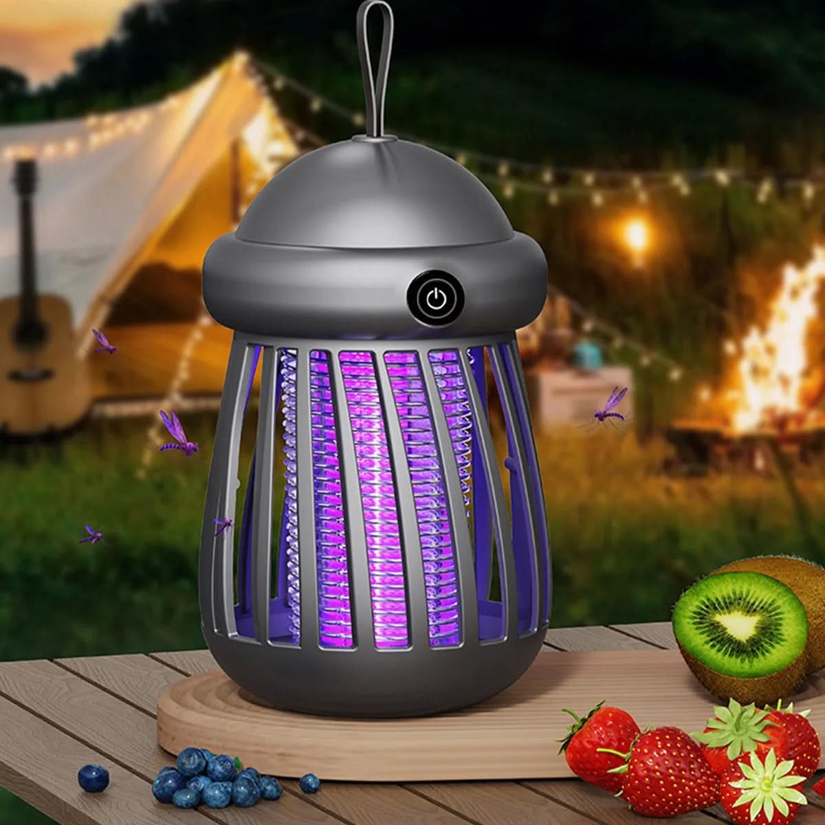 NovaGuard Mosquito Killer Lamp — 395nm UV Light, 3000V Electric Shock, Rechargeable