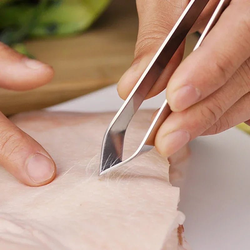 Pinzette per ossa Finpinch — acciaio inox, punte angolate a presa fine