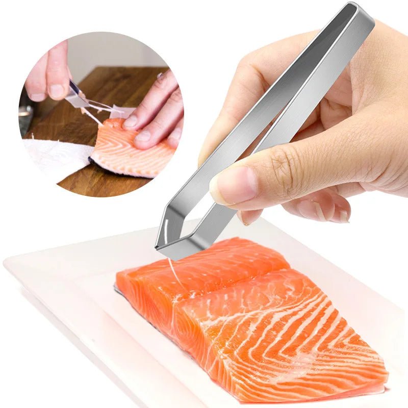 Pinzette per ossa Finpinch — acciaio inox, punte angolate a presa fine