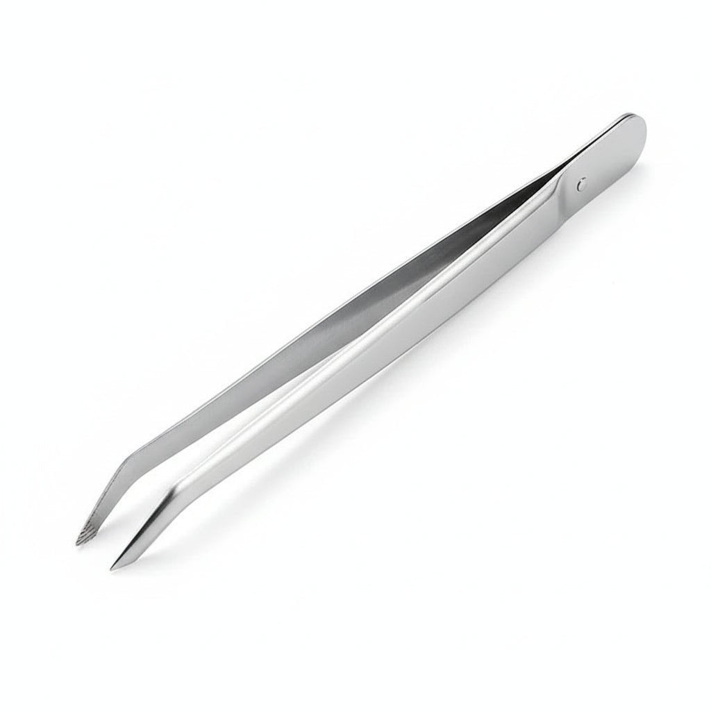 Pinzette per ossa Finpinch — acciaio inox, punte angolate a presa fine