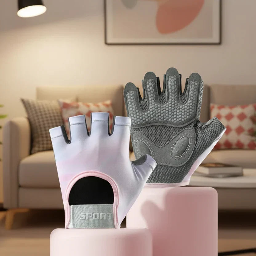 Gants de fitness unisexes FitGrip — bouts des doigts ouverts, maintien respirant