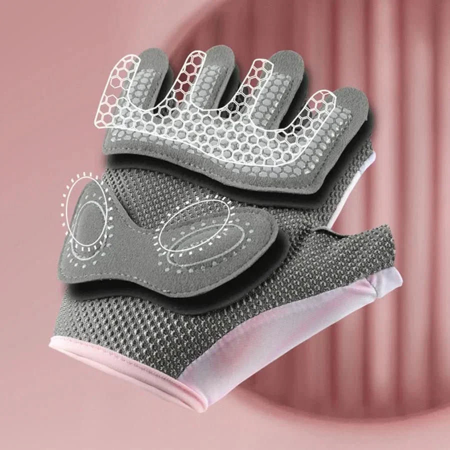 Gants de fitness unisexes FitGrip — bouts des doigts ouverts, maintien respirant