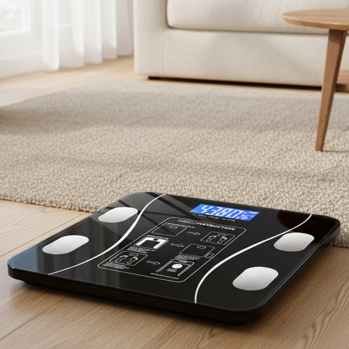 Balance connectée d’analyse de santé Fitscale — analyse 11 indicateurs, dont la masse grasse et la masse musculaire