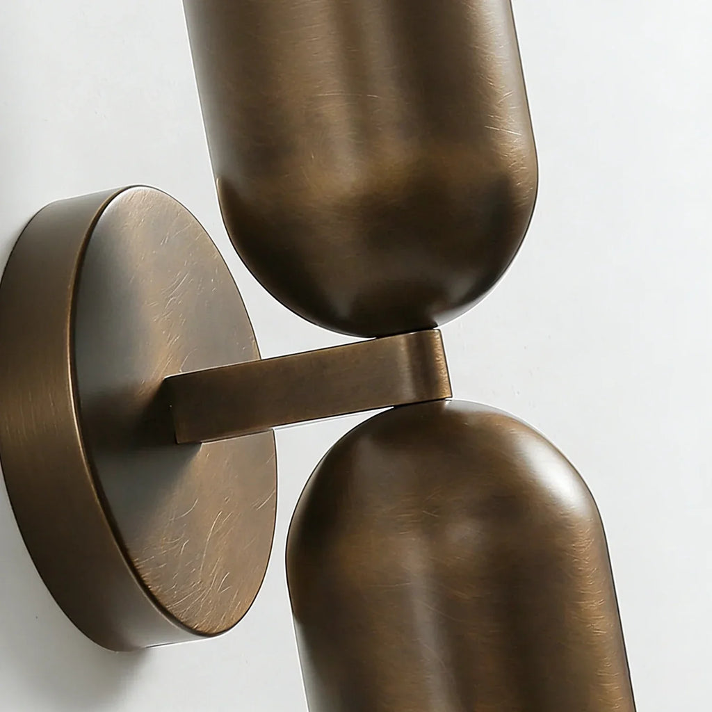 Fixed Down Brass Capsule Wall Sconce | wildoxy