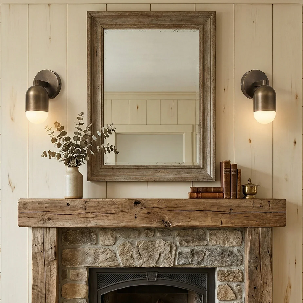 Fixed Down Brass Capsule Wall Sconce | wildoxy