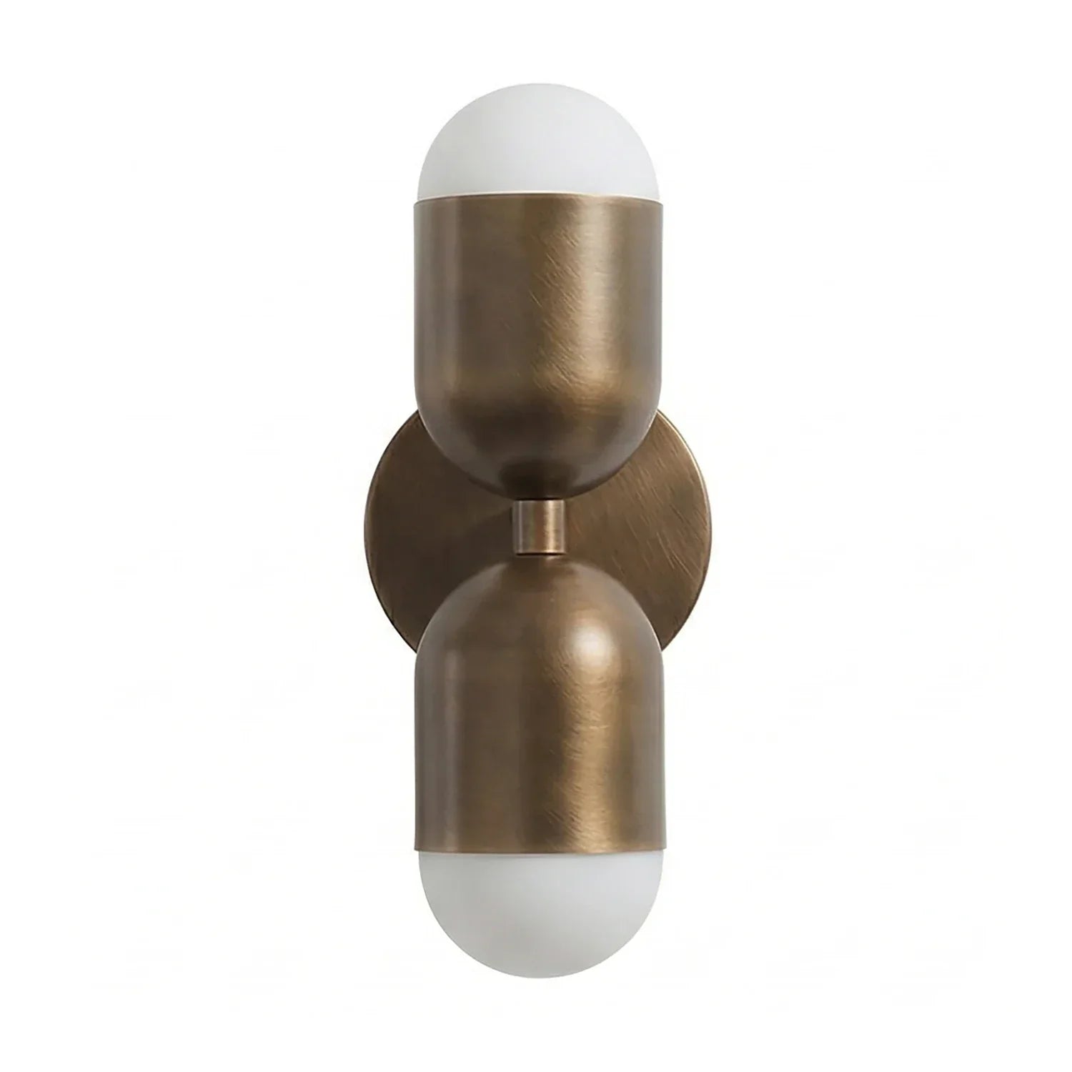 Fixed Down Brass Capsule Wall Sconce | wildoxy