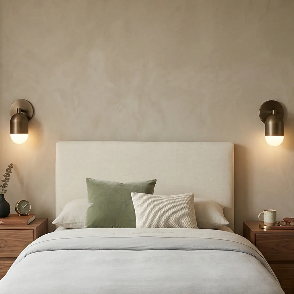 Fixed Down Brass Capsule Wall Sconce | wildoxy
