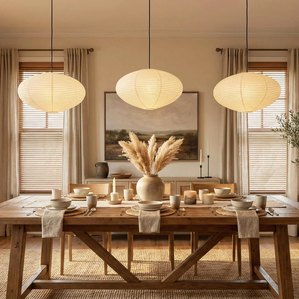 Akari Flat Shape 26A / 21A / 15A Pendant Light | wildoxy